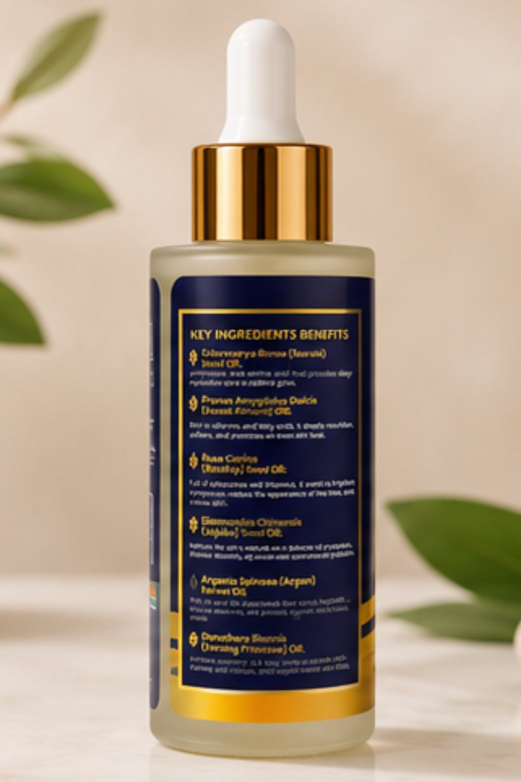 LUXEVIA Skin Glow key ingredients Back label of LUXEVIA Skin Glow listing key ingredient benefits